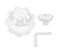 Bassin en Pierre De Cargaison De Crevettes Plat De Crevette d'alimentation De Réservoir Petit Mangeoire à Crevettes Plat De Nourriture Mangeoire à Poisson Plastique Transparent