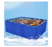 Bassin en toile PVC pour aquarium extérieur, koï, tortues, avec valve de vidange, réservoir temporaire pour poissons d'eau salée, solution de stockage d'eau
