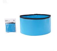 Bassin Lavable Pliable 5L Étanche PVC | Pliable à plat, poids 80g, idéal à , camping car, gain de place maximal(Blue)