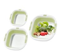 Bassin Pliable - Bac à Vaisselle Portable,Bac à Linge Portable pour le Lavage des Vêtements, l'Utilisation en Salle de Bain, le Nettoyage des Fruits et le Bassin pour Pieds avec Gain de