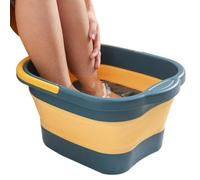 Bassin Pliable De Plongée Des Pieds | Baignoire De Pied Avec Rouleaux De Massage Et Poignée | Spa De Pieds Anti-Stress Pour Pédicure | Abreuvoir Portable Pour Pieds Fatigués | Relaxation Domesti