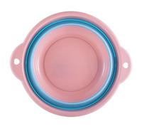 Bassin Pliable en PP Tpr, Seau Rose pour Bain de Pieds | Structure Étanche à Sections, Design Profond, Usage Maison ou Camping, pour Pieds et Petites Lessives
