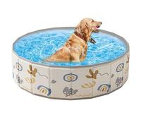 Bassin Pliable pour Chien | Piscine Gonflable Chien Pliable,Baignoire Portable Antidérapante Jeux d'Eau pour Été Animaux de Compagnie Extérieur Jardin