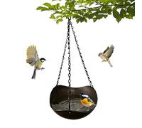 Bassin pour aviaire - Plateau à eau décoratif classique de style rustique, unité d'hydratation multi-usage pour alimentation des oiseaux, portable, amovible, facile à nettoyer, construction durable