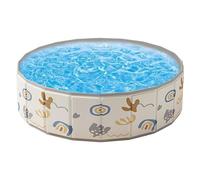 Bassin Pour Chien | Piscine Gonflable Chien Pliable - Baignoire Portable Antidérapante Intérieur Extérieur Activités Aquatiques Été Jardin Arrière-Cour