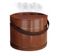 Bassin pour pieds en bois - Seau de trempage profond, conception de massage relaxant, construction solide réutilisable, style spa traditionnel | Accueil Salle de bain Chambre Sauna Utilisation du