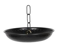 Bassin pour Système de Collecte D'eau Pluviale Noir en Alliage D’aluminium | Bac à Eau Suspendu, Récupération des Eaux Pluviales, Décoratif et Élégant pour Extérieur