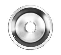 Bassin rond simple en acier inoxydable pour cuisine, salle de bain, lavabo, piscine, lavabo de salle de bain