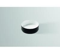 Bassin supérieur de l'Alape AB.KE400, diamètre rond 40,0cm, 000, 3222000180, Couleur: Bicolore (noir mat/blanc brillant)