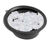 Bassin Visage à Glaçons | Lavabo de Camping Pliable en Silicone | Rouleau Facial Rafraîchissant Réutilisable avec Bac à Glaçons Intégré pour Soins de la Peau et Bain de Glace Maison