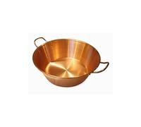 BAUMALU Bassine a confiture cuivre 38 cm 12/10eme anses inox - 9 litres environ