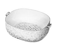 Bassine à fruits avec passoire - Panier multifonction double couche, récipient de lavage pour légumes avec passoire, pour ustensiles de cuisine, préparation, salade, stockage des aliments, baies