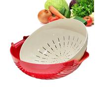 Bassine à fruits - Panier pour laver et égoutter les fruits - Panier égouttoir pour travaux de lavage et de nettoyage - Accessoires de cuisine pour baies, pâtes, pique-nique, camping, maison et maison