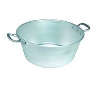 Bassine à gras lourde - LE PRATIQUE - Pro type Landaise - Ø 45 cm - 21 L - Épaisseur 2 mm - Anse alu