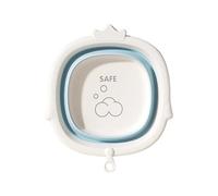 Bassine à laver pliable pour bébé en polypropylène + TPE - Petite baignoire pour le visage et les pieds - Hygiène antidérapante - Accessoires de voyage pour nourrissons