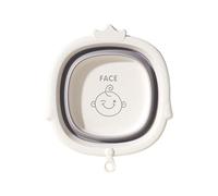 Bassine à laver pliable pour bébé en polypropylène + TPE - Petite baignoire pour le visage et les pieds - Hygiène antidérapante - Accessoires de voyage pour nourrissons