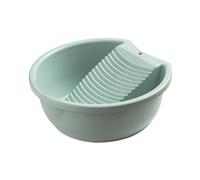 Bassine à laver pour laver les vêtements à la main, baignoire à linge portable légère avec planche à laver, baignoire pratique pour la maison, l'extérieur, le jardin - bleu
