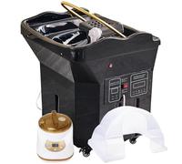 Bassine à shampooing portable avec circulation thermostatique et réservoir de 60 L pour coiffeur - Idéal pour coiffeur et usage professionnel