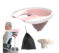 Bassine à shampooing portable - Bol pliable pour laver les cheveux avec tuyau d'évacuation et sac de rangement | Parfait pour les femmes enceintes, personnes âgées et handicapées, soutien confortable