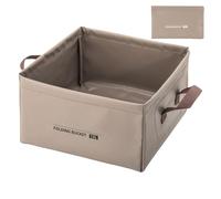 Bassine à vaisselle d'extérieur - Lavabo carré pliable de 13 L - Fournitures de camping de grande capacité, accessoires portables pour activités de plein air, usage quotidien