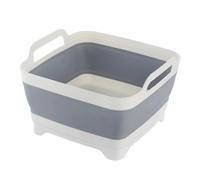 Bassine à vaisselle pliable avec poignées et bouchon de vidange, lavabo portable pour évier de cuisine, camping-car, camping