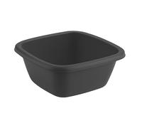 Bassine Carrée en Plastique sans BPA - Cuvette Résistante et Légère - Design Moderne et Polyvalent - Usage Cuisine, Entretien, Lavage, Jardin (Anthracite, 13L)
