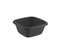 Bassine Carrée en Plastique sans BPA - Cuvette Résistante et Légère - Design Moderne et Polyvalent - Usage Cuisine, Entretien, Lavage, Jardin (Anthracite, 6L)
