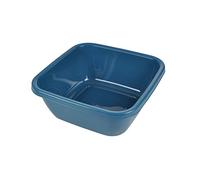 Bassine Carree Plastique 15L 38 x 38 x H15,5Cm Bleu Paon