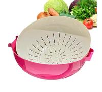 Bassine de lavage avec passoire, accessoire de nettoyage, ustensile de cuisine, panier à vaisselle pour baies, pâtes, pique-nique, barbecue
