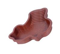 Bassine extra large pour reptiles avec rampes antidérapantes et zone d'alimentation pour animaux aquatiques/terrestres - Bol incliné pour serpents et lézards