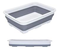 Bassine Pliable Camping,Bassine Retractable,Panier Linge Pliable,9l 37 X 27 X 12 Cm,Multifonctionnel Et Grande Capacité Gain De Place IdéAle pour MéNage Et Lessive Cuisine, Camping en Plein Air (B)