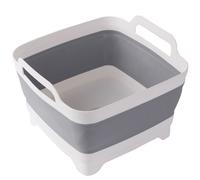 Bassine pliable idéale pour le camping, la cuisine et les camping-cars, avec valve de vidange.