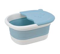 Bassine Pliable pour Pieds Garçon et Filles, Massage, Pp Tpe, Bleu | Seau de Bain Compact, Perles de Massage Intégrées, Pliage Gain de Place, Usage Domestique