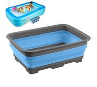 Bassine Pour Bain De Pieds Piscine, 10.6*14.5*4.6 Inch Bassin De Bain De Pieds Pliable, Bassin De Bain De Pieds Portable, Seau De Trempage Des Pieds Accessoires De Piscine Pour Propreté De L'eau