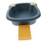 Bassine pour Bébé en Pp Planche à Laver, Oreilles de Chat Bleues