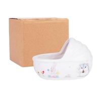 Bassine pour Hamster en Céramique Blanche, Adorable et Facile à Nettoyer | Cage ou Maison, Usage Sable de Bain, Style Créatif, Choix Sûr Couleur Aléatoire