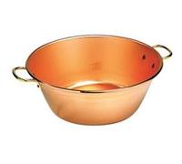 Bassine professionnelle à confiture. En cuivre.