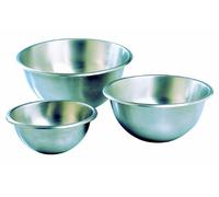 Bassine professionnelle demi-ronde/Ou cul de poule. Acier inoxydable - Contenance 10 L