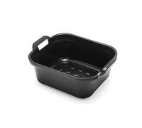 Addis Bassine rectangulaire avec poignées, Plastique, Noir, 39 x 32 x 14 cm