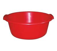 Aluminium et plastique bassine 11l 38x16 rond*rouge *rivaton