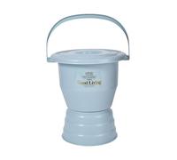 bassins de lit, Pot de chambre avec poignée, bassin de lit, urinoir de toilette Portable, crachoir, seau à pipi for femmes enceintes et adultes âgés(Blue,27.5cm)