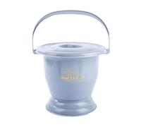 bassins de lit, Pot de chambre avec poignée, bassin de lit, urinoir de toilette Portable, crachoir, seau à pipi for femmes enceintes et adultes âgés(Grey,22.5cm)
