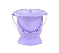 bassins de lit, Pots de chambre for femmes avec couvercle, crachoir de chambre à coucher, seau à pipi avec poignée, urinoir de toilette Portable for Camping voyage maison(Purple)