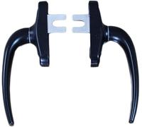 bassins de lit, Une paire de verrouillage de porte et de fenêtre en alliage d'aluminium/accessoires de fenêtre blanche, poignée de porte