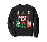 Bassist Elf T-shirt de Noël pour joueur de basse Sweatshirt