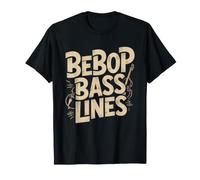 Bassiste De Jazz Basse Bebop Walking Lines T-Shirt