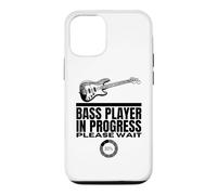 Bassiste en Cours de Chargement d'une Guitare Basse Amusante Coque pour iPhone 12/12 Pro