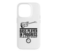 Bassiste en Cours de Chargement d'une Guitare Basse Amusante Coque pour iPhone 14 Pro