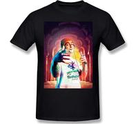 Bassnectar Men's Comfortable Short Sleeve Shirts Crew Neck Personality Fashion T-Shirt Black Manches Courtes(3X-Large)