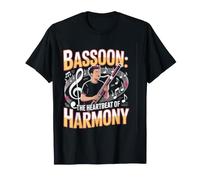 Basson : Le Rythme Cardiaque de l'harmonie T-Shirt